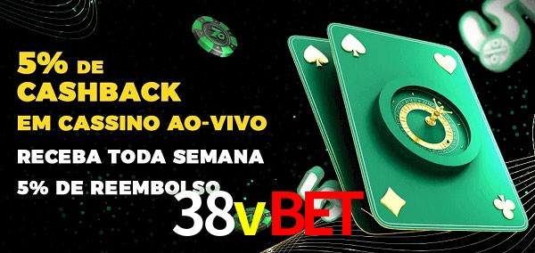 Promoções do cassino ao Vivo 38vbet